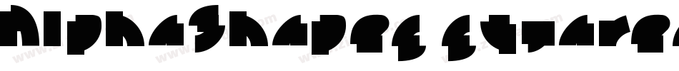 AlphaShapes squares字体转换